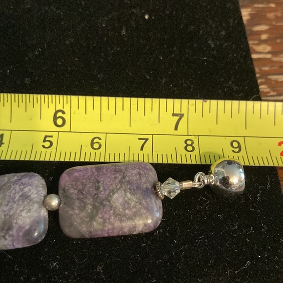 Geneva Amethyst cabochon gemstone magnetic watch - Picture 10 of 10